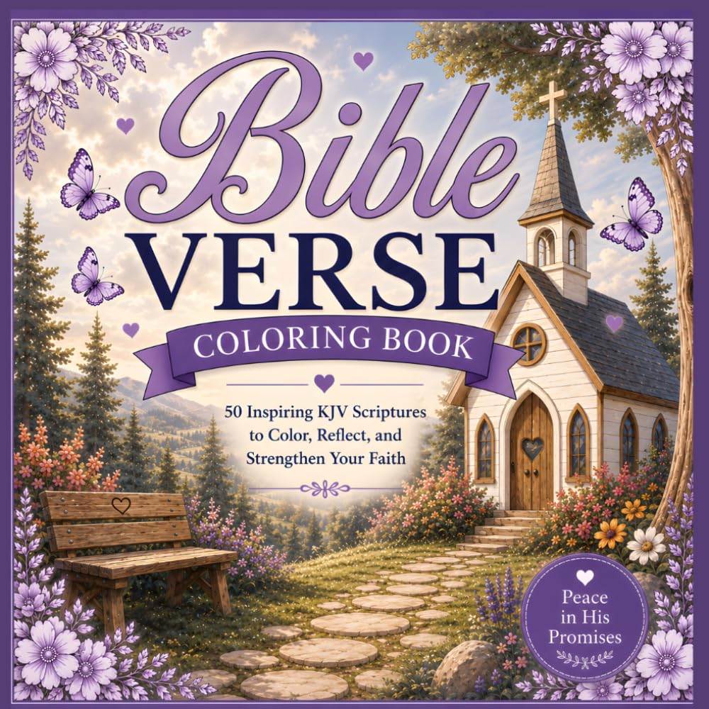 Bible Verse Coloring Book: 50 Inspiring KJV Scriptures to Color, Reflect, and Strengthen Your Faith