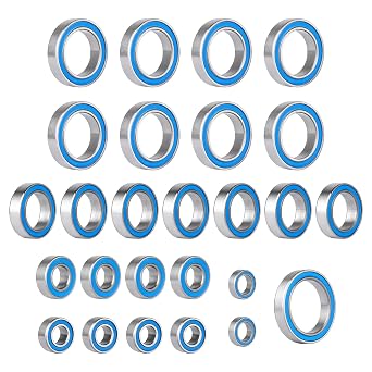 26PCS Ball Bearing Kit Steel Sealed for Arrma Big Rock Typhon Granite Senton 3S BLX 1/10 RC Truck Upgrade Parts