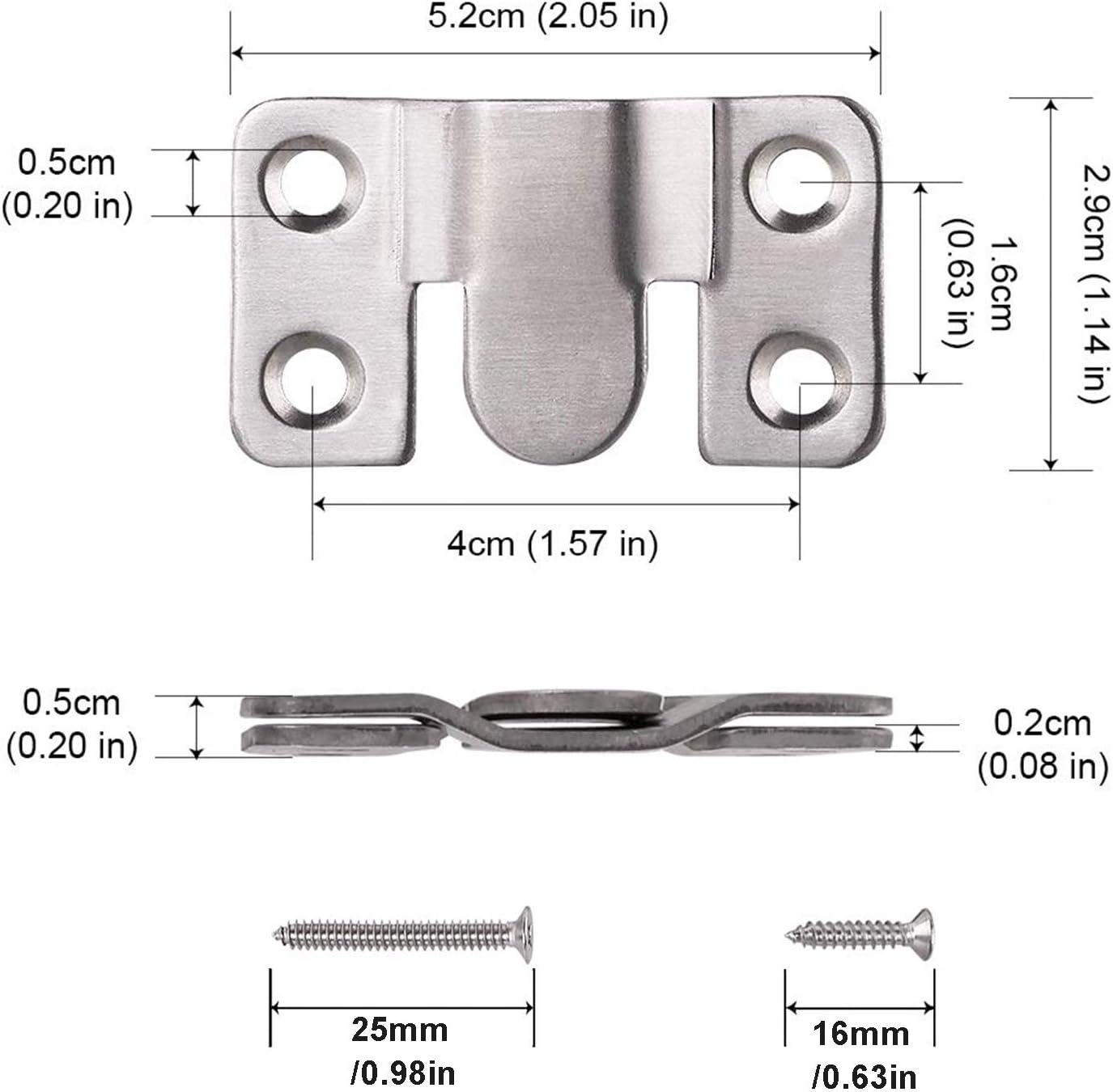 LIKERAINY Heavy Duty Large Metal Flush Mount Brackets Sectional Interlocking Connector for Sofa Furniture Photo Frame Mirror Panel Connecting Concealed Hanger Z Clips 20 Pairs