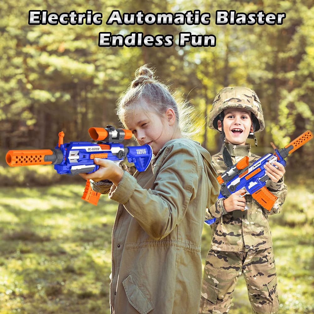 VATOS Elektrische Spielzeug Pistole Blaster Gun Sniper 100 Darts mit Scope für Kinder 6-12 Jahre