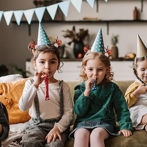 Miniatura 3 de Paquete de 4 pinzas para el cabello de Navidad, cuernos de reno, orejas de accesorio para el cabello, cuernos, tocado, horquilla para fiesta de