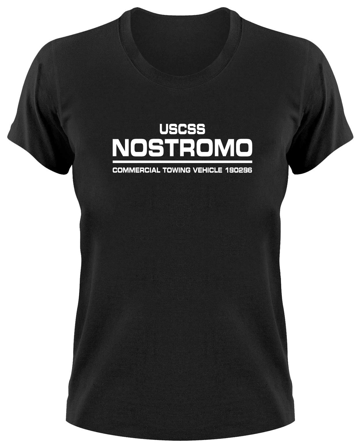 Styletex23 Women's Black Uscss Nostromo T-Shirt, Xxl