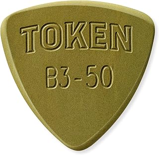 Token B3-50 Small Triangle Green Torlon Guitar Pick, 1.3 mm (single pick)
