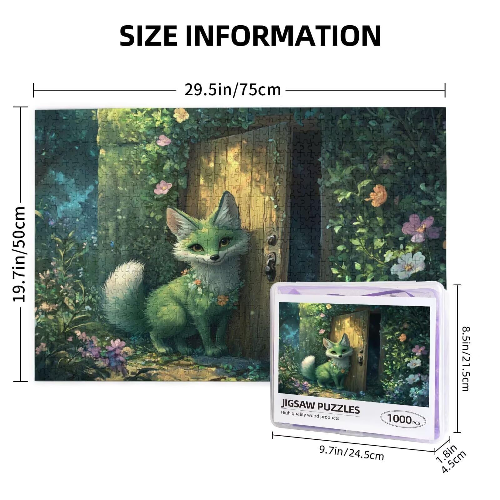 Puzzle anime, 1500 elementów, zwierzęta, puzzle dla dorosłych, z pudełkiem na prezent, "zrób to sam", duże drewniane puzzle dla dorosłych, gra zręcznościowa dla całej rodziny, prezenty dla kobiet