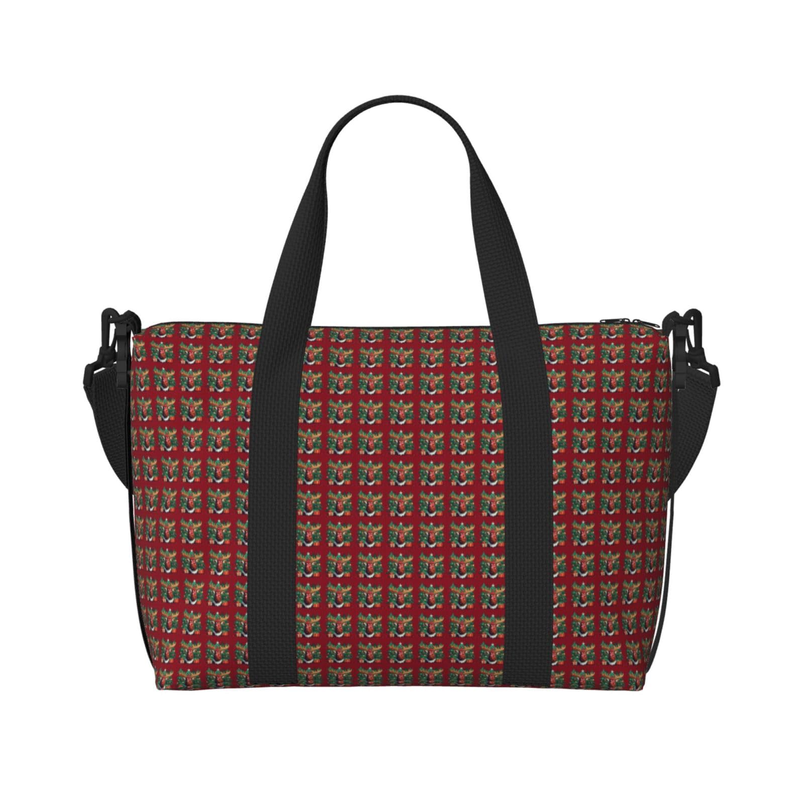Sac de voyage polyvalent élan de Noël fini le manque de place - 8