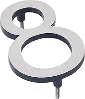 Vista 164 de Montague Metal Products Número de casa moderno de 6 pulgadas, número de casa flotante, fácil de instalar (0, cobre antiguo)