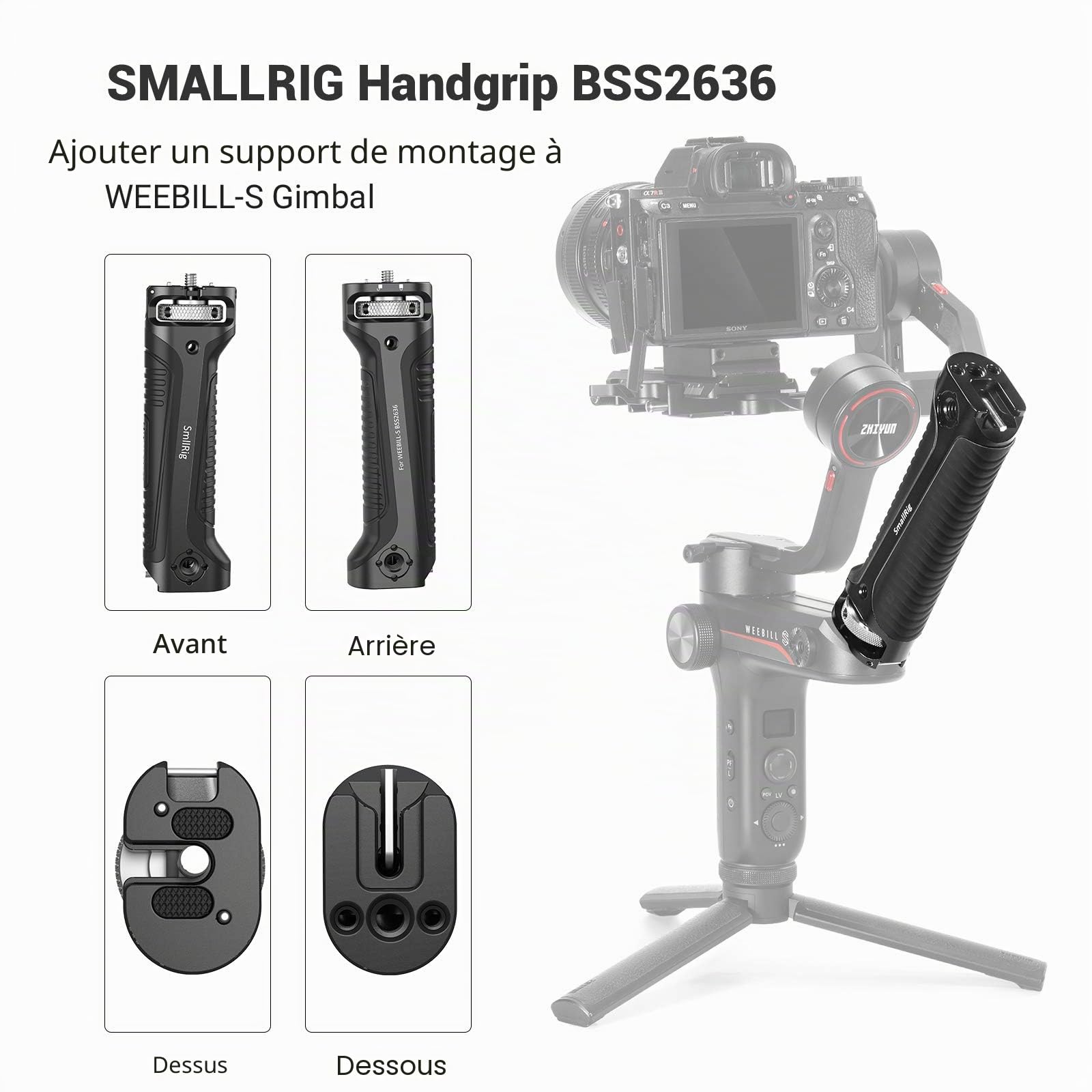SMALLRIG Poignée pour Zhiyun WEEBILL-S - 2636