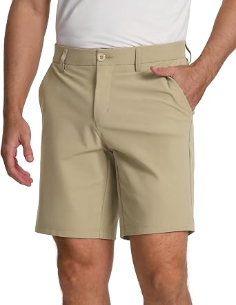 Pioneer Camp Mens Golf Shorts 9 Inch Inseam UPF 50+ Quick Dry 3 Pockets