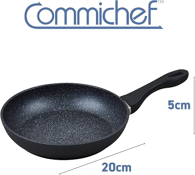 Die Cast Aluminium Forged Non-Stick Black Frying Pan, 20cm Diameter