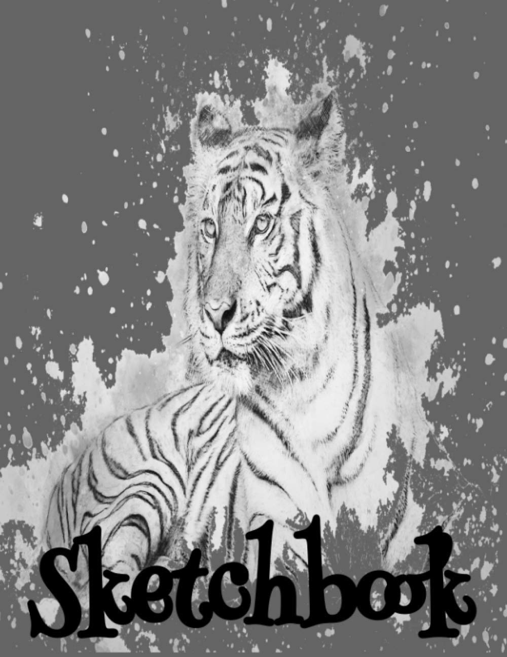 White Tiger Sketchbook: Tiger Themed Sketchbook for Drawing and Doodling