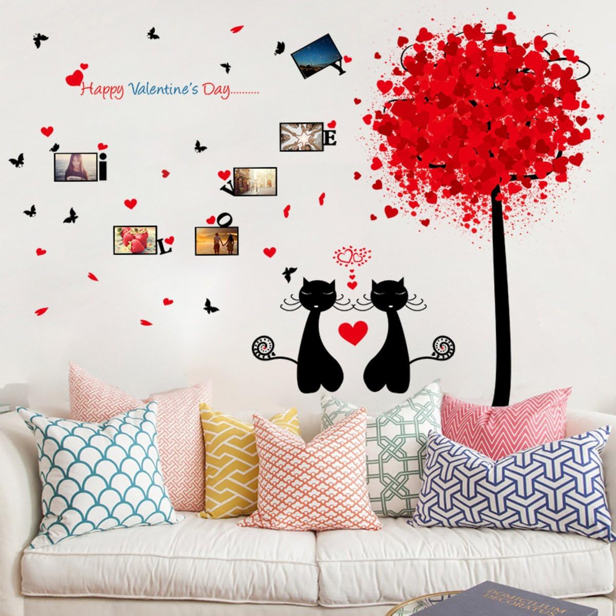 Decals Design 'Tree with Birds and Cages' Wall Sticker (PVC Vinyl, 60