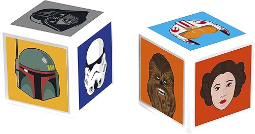 Miniatura 3 de Top Trumps Match Star Wars The Crazy Cube Game, juega con 15 de tus personajes favoritos de Kylo Ren, Boba Fett, Chewbacca, Darth Maul y