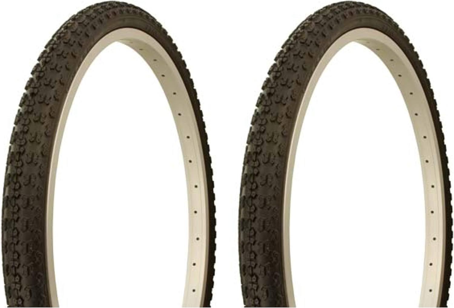 Tire Set. 2 Tires. Two Tires Duro 24" x 1.75" Black/Black Side Wall.lowrider Bicycle Tires, Beach Cruiser Bike Tires, Cruiser Bike Tires Mountain Bike Tires