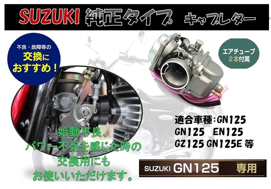 スズキ GN50 エンジン キャブレター Amazon.co.jp: 4 ストロークエンジン キャブレター スズキ用