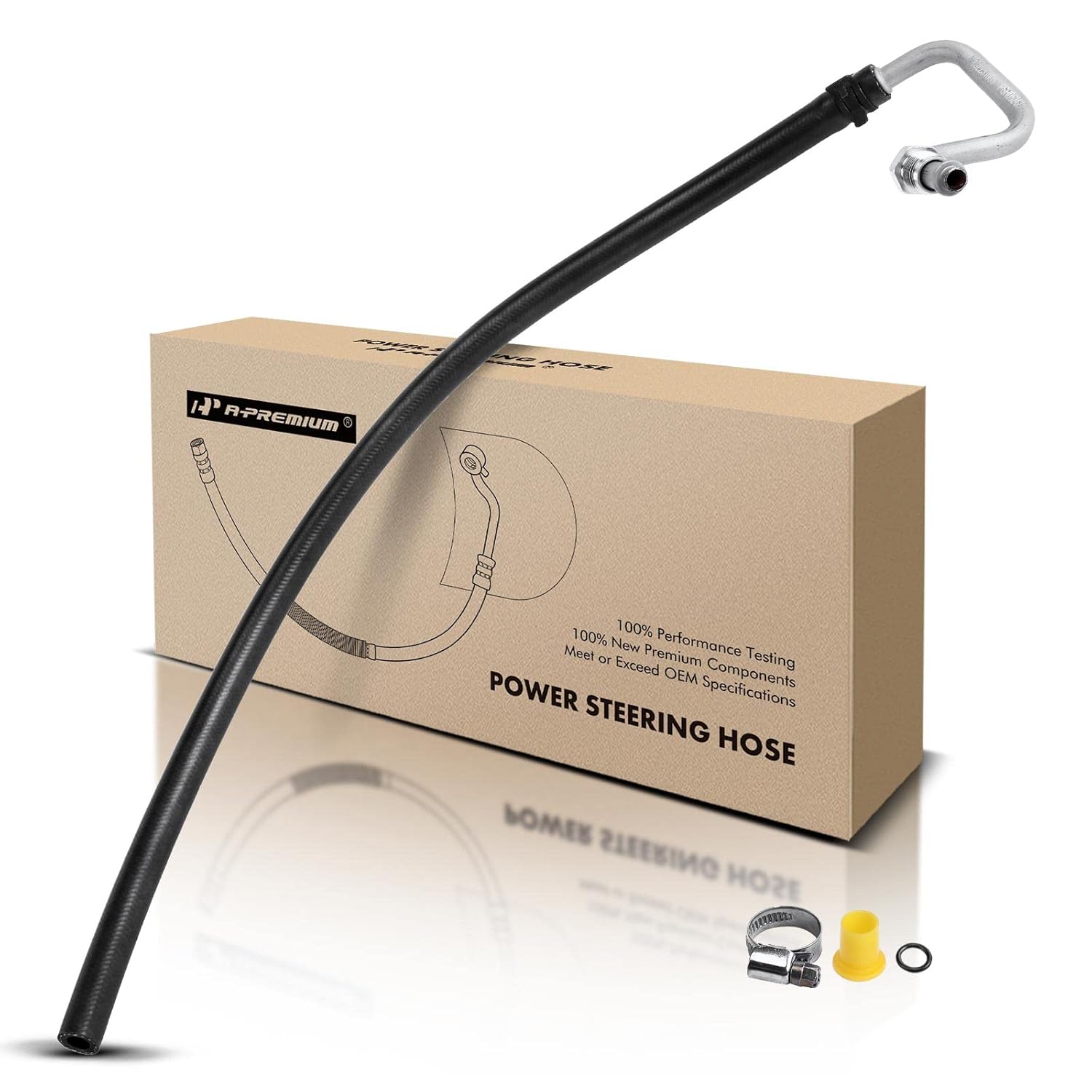 Mangueira de Retorno da Direção Hidráulica A-Premium Compatível com Saturn L100 2001-2002, L200, LW200 2001-2003, L300, LS, LS1, LW1 - Conexão do Gear ao Reservatório