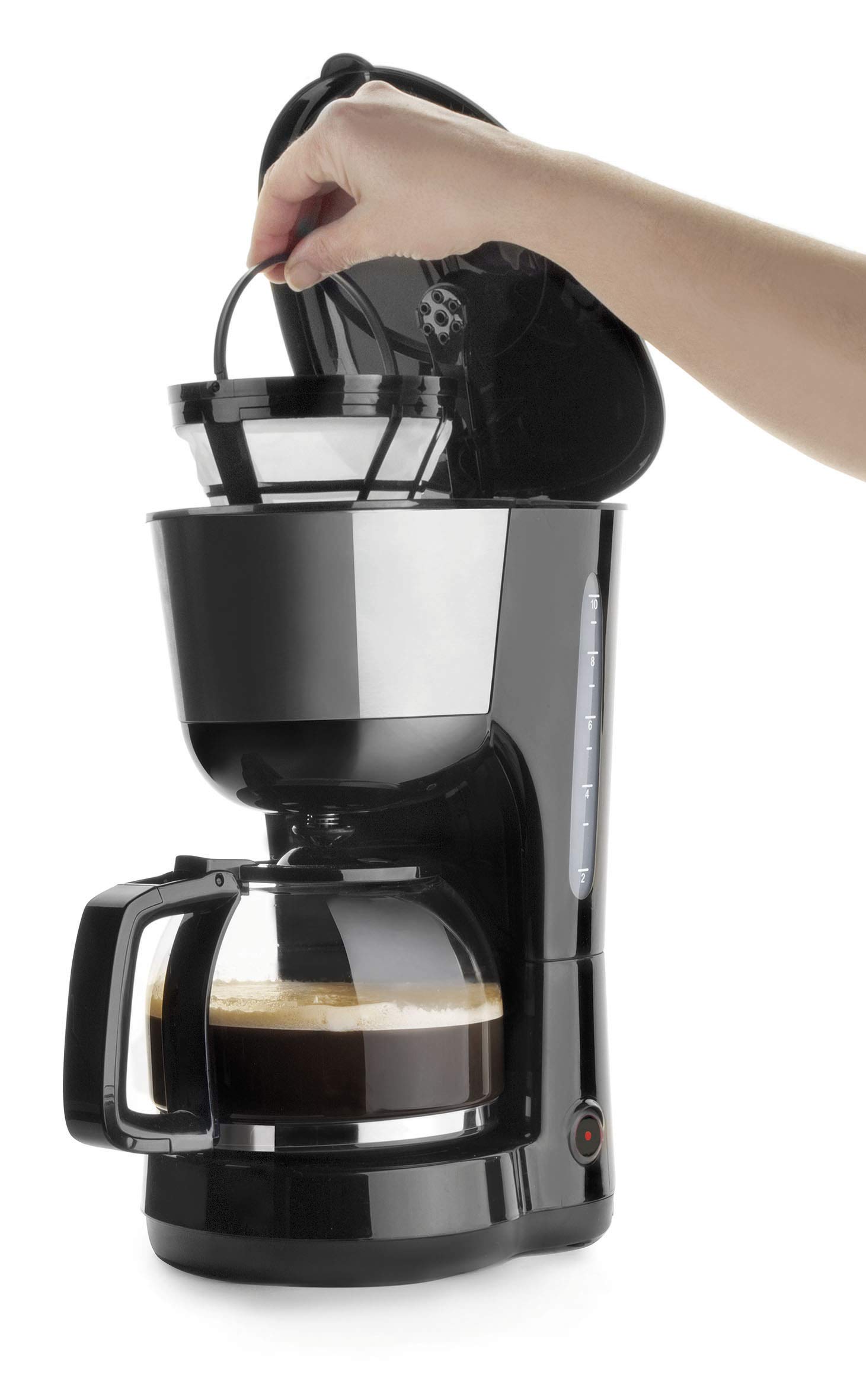LACOR 69278 - Cafetera de goteo para rendimiento doméstico con 1'25 litros | Para un café intenso en casa; con 25 L de capacidad, ideal para cocina profesional y uso diario en casa, versátil y duradero
