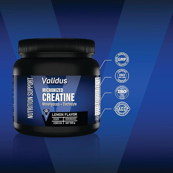 Validus Creatin Monohydrate + Electrolyte 500g
