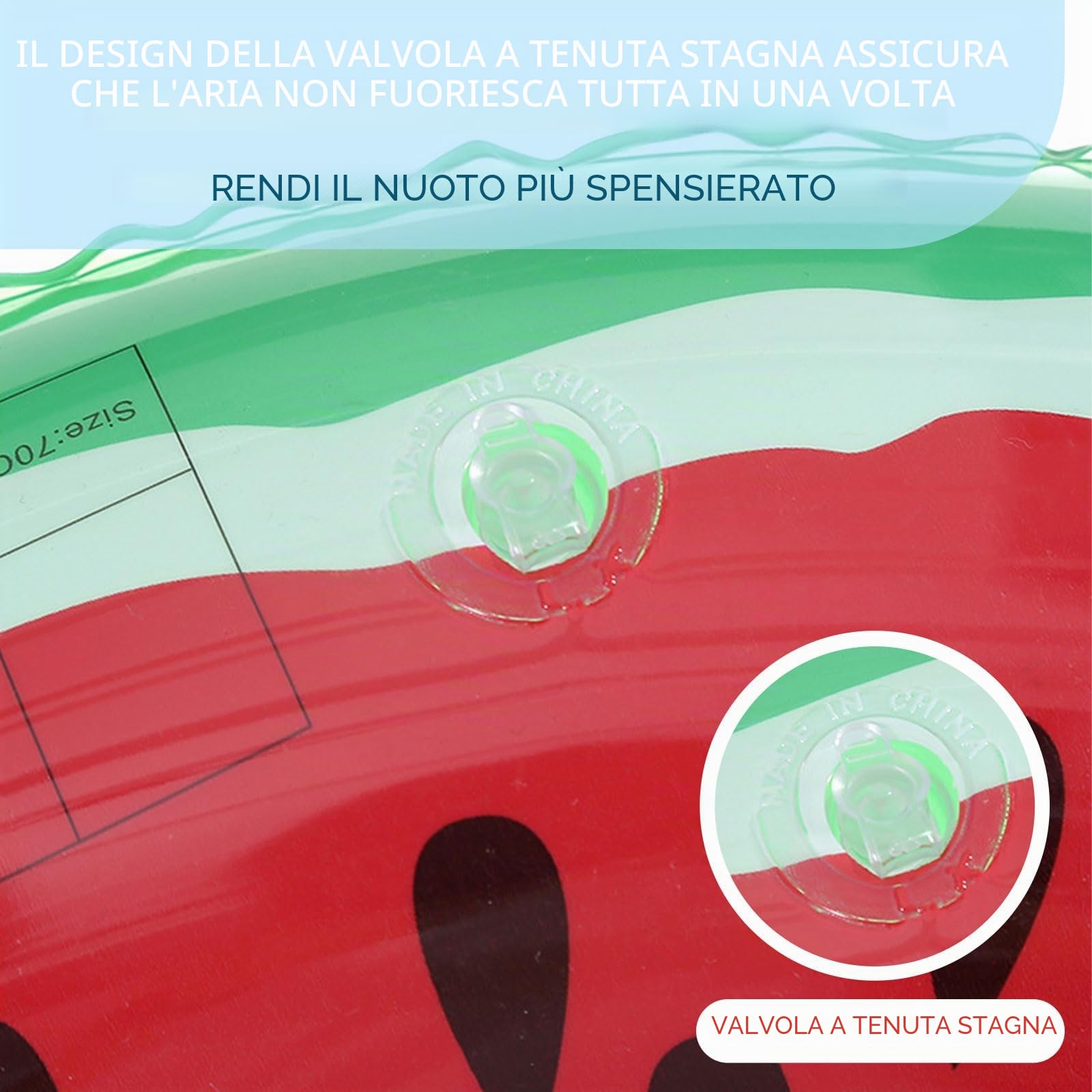 GWAWG 2pcs Galleggiante Piscina Anguria Cerchio Gonfiabile Divertente Nuoto con Disegno Realistico di Frutta Giocattolo Decorativo del Partito Piscina Spiaggia di Estate