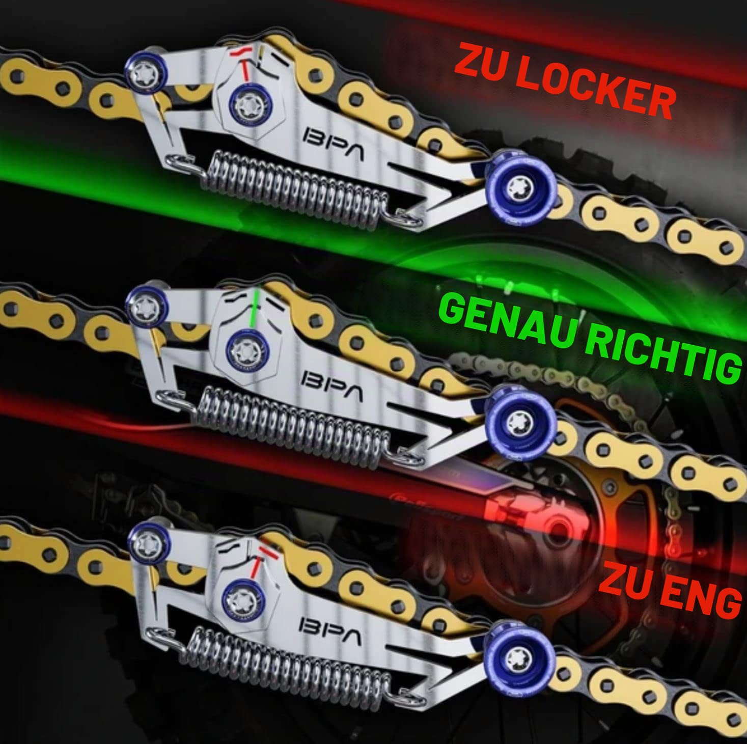Fantic26 BPA-Racing Motorrad Ketten-Spiel Einstell-Service-Werkzeug