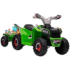 Aosom Electric Ride On Car Kids ATV Quad Car Green
