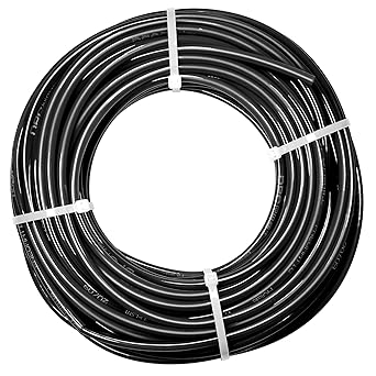 TAILONZ PNEUMATIC Tailonz Pneumatic Air Line 1/4 inch od Black Pneumatic Nylon Tube 196.9ft (60 Meter) Air Brake Tubing Nylon Hose