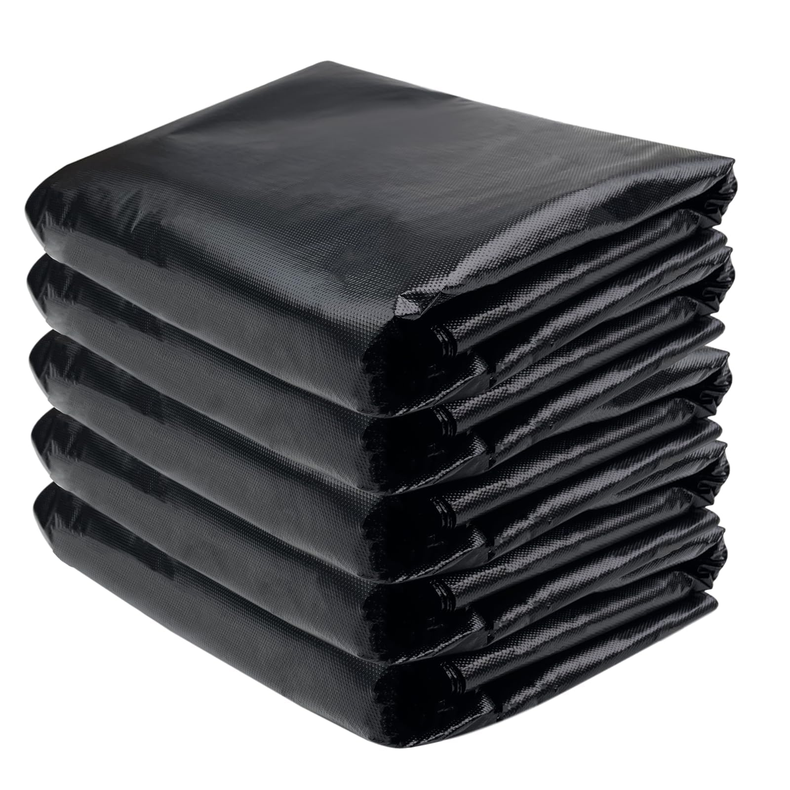 120 Litri Sacchi Neri Grandi, Resistenti Agli Strappi, Inodori, Riciclati, Resistenti, Ideali per la Raccolta Dei Rifiuti Residui dei Materiali Adatto per Cucina e Soggiorno 120L*50 pezzi