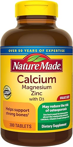 Nature Made Calcio magnesio y zinc pastillas con vitamina D 300 porciones 1893 1 1