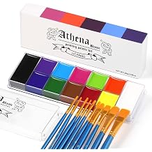 UCANBE Athena Basic Face Body Paint Palette 12 Colors Oil-Based SFX Kit