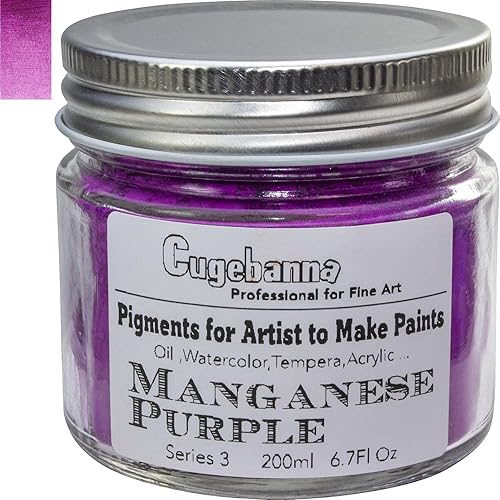 Miniatura 8 de Pigmentos secos para artistas para hacer pinturas, aceite, acuarela, témper, acrílico, etc. Embalaje en tarro de vidrio de 18 colores, rojo tierra