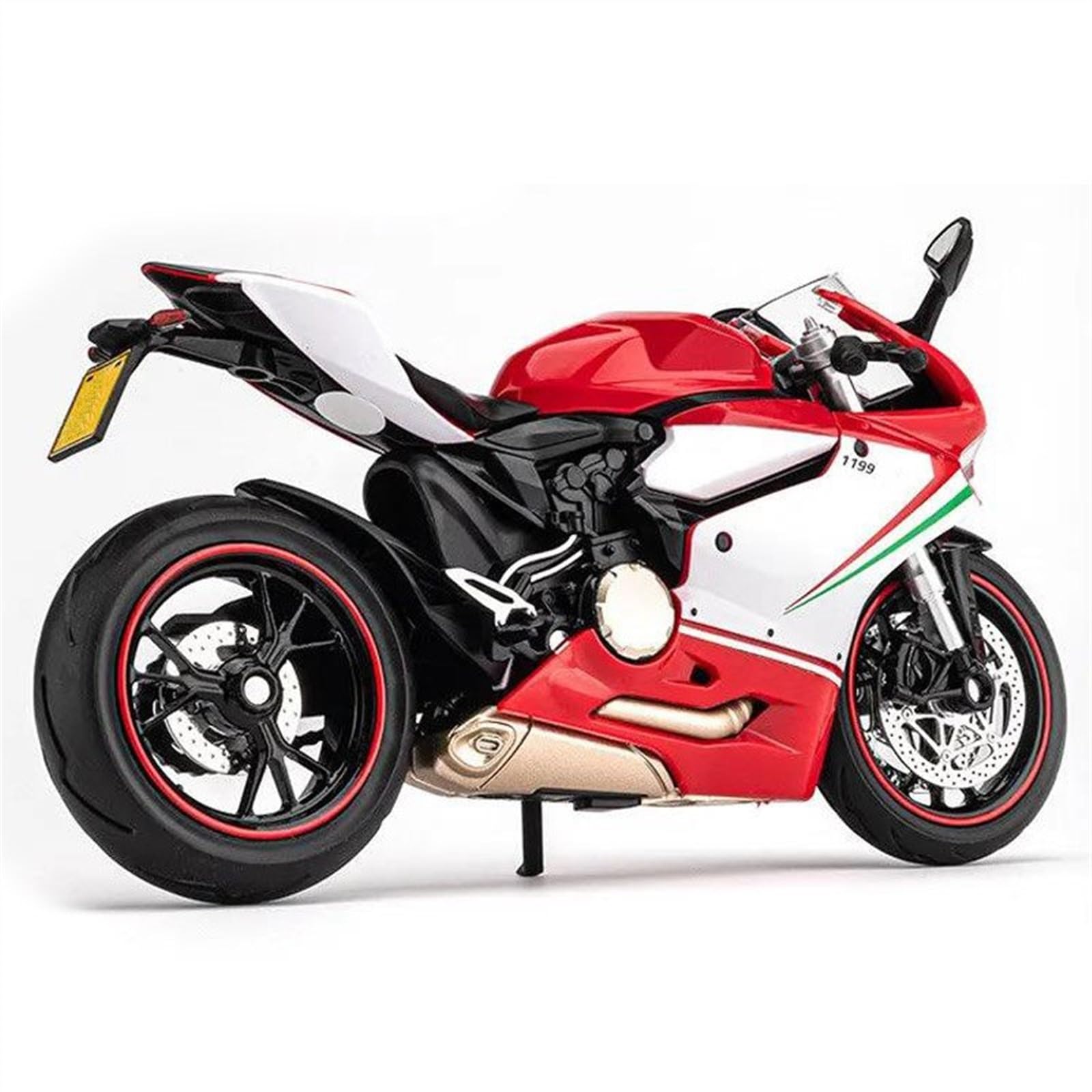 SEYXF Motorbike Toy 1/12 for Ducati 1199 Panigale Alloy Motorcycle Model Diecast Metal Sound and Light Toy Gift(Red Retail Box)