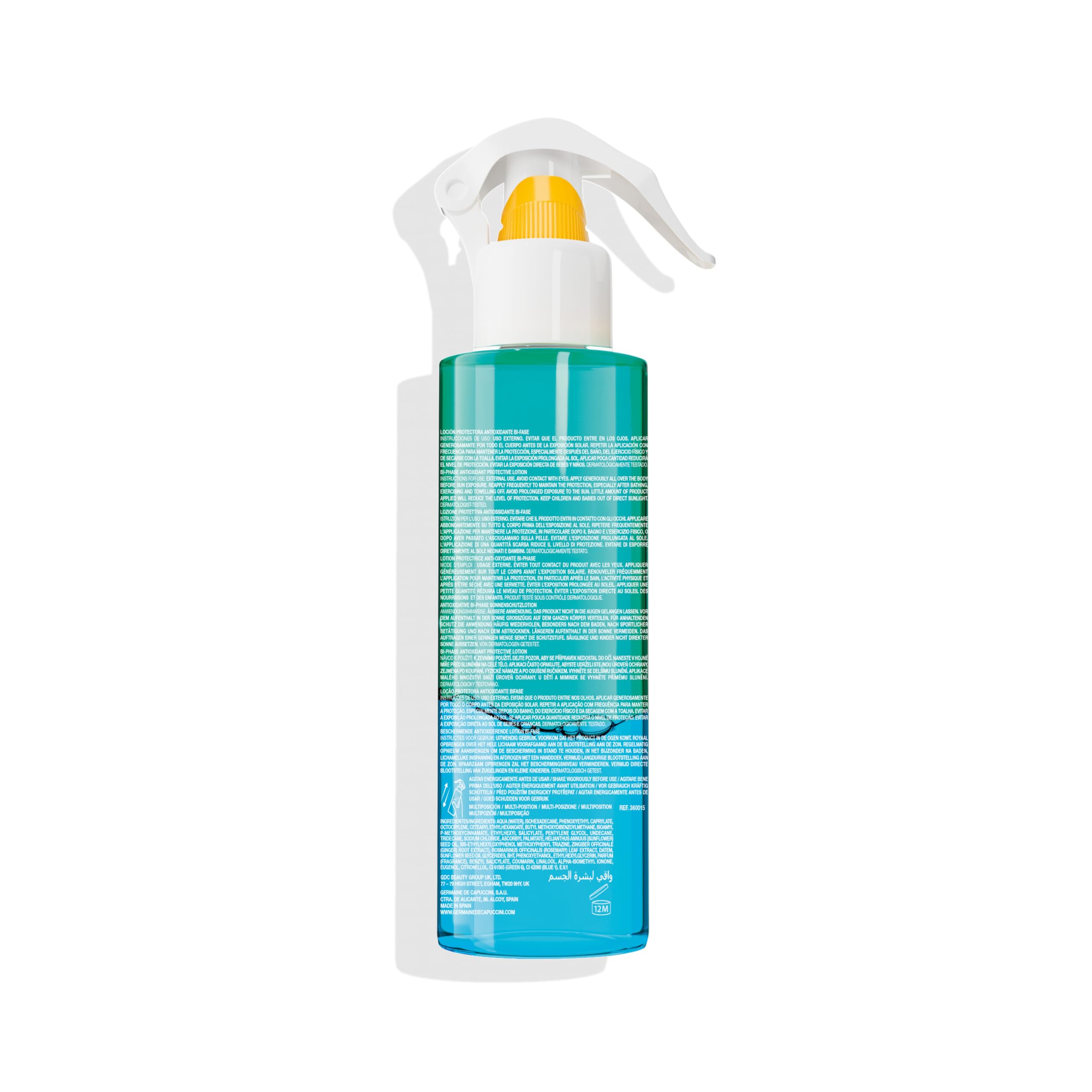 GERMAINE DE CAPUCCINI TIMEXPERT SUN | Bi-Phasen-Sonnenschutzlotion SPF30 – Sonnenschutz LSF 30 – UV-Schutz, erfrischt und spendet Feuchtigkeit, für alle Hauttypen – 200 ml