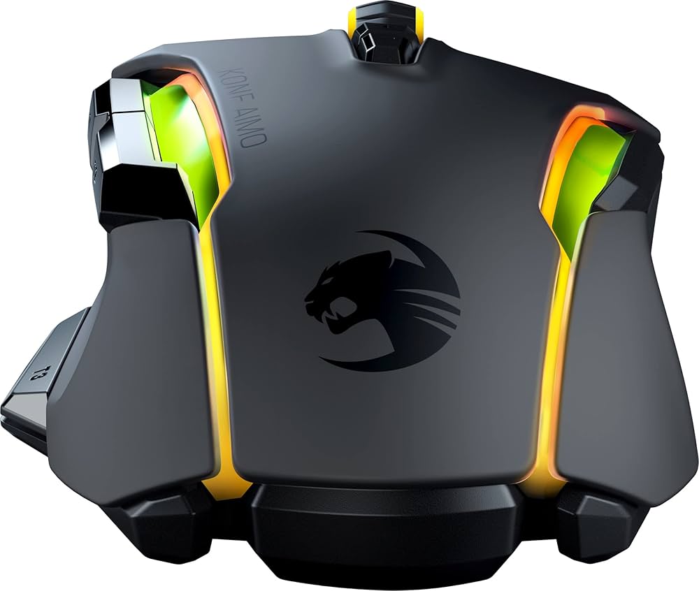 ROCCAT Kone AIMO-RGBA Smart Customization Gaming MouseblackAS Packaging(正規保証品) ROC-11-815-BK-AS ROCCAT Kone AIMO ROC-11-815-BK Black Wired Optical Gaming