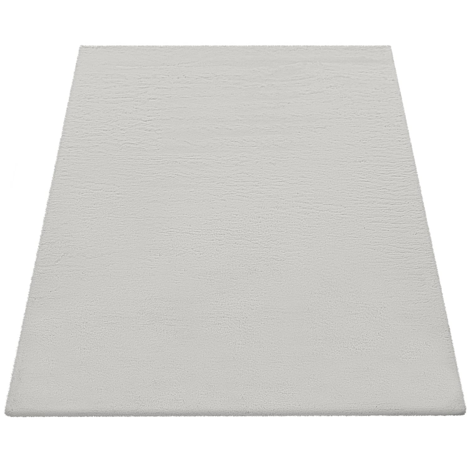 Paco Home Hochflor Teppich Für Wohnzimmer Softes Kaninchenfell Imitat Kunstfell In Beige, Grösse:140x200 cm
