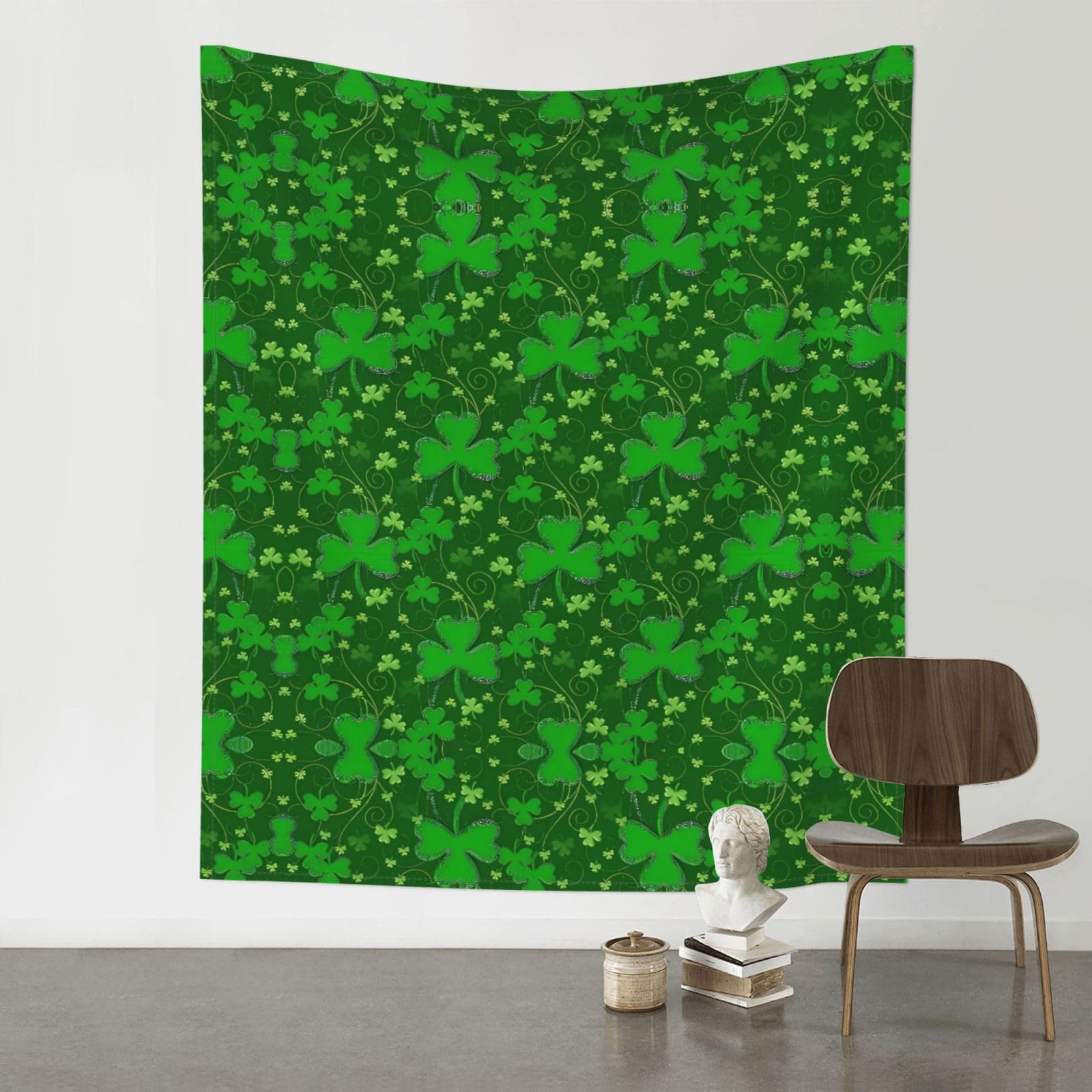 YYHWHJDE background st patrick's day glitter Prints Wall Tapestry 60x51in - High-Grade Polyester Throw for Dorm Room Decor, Beach Blankets & Home Accent