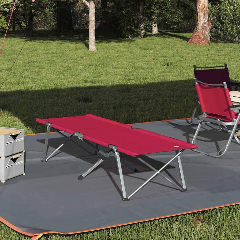 INLIFE Klapp Schlafbett fürs Camping Rot 62 x 194 x 42 cm Ox Stoff,Sportartikel,Outdoor-Aktivitäten,Camping & Wandern,Camping-Möbel,Feldbetten,Rot,6.91 KG,42003118