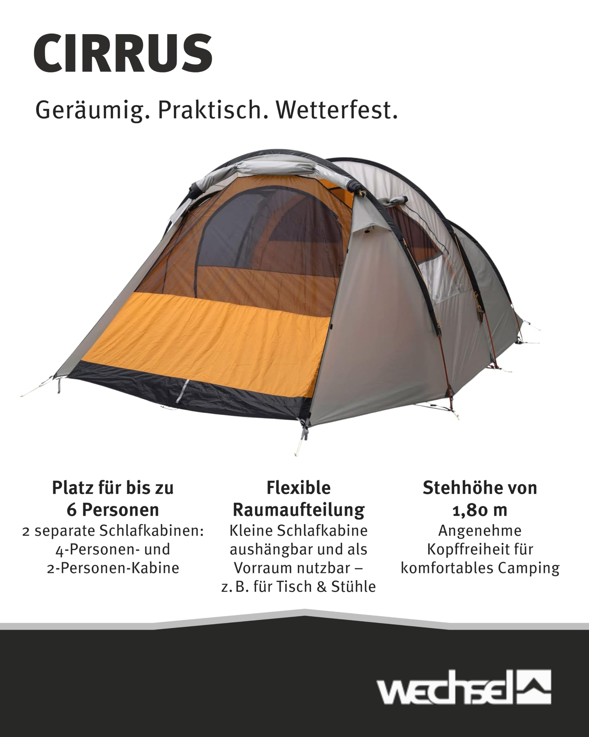 Wechsel Cirrus 6 TL Tunnelzelt