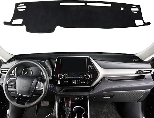 CZCGYDY Funda de tablero de ajuste personalizado para Toyota Highlander 2020 2021 2022 2023, alfombrilla protectora antideslizante para parasol de