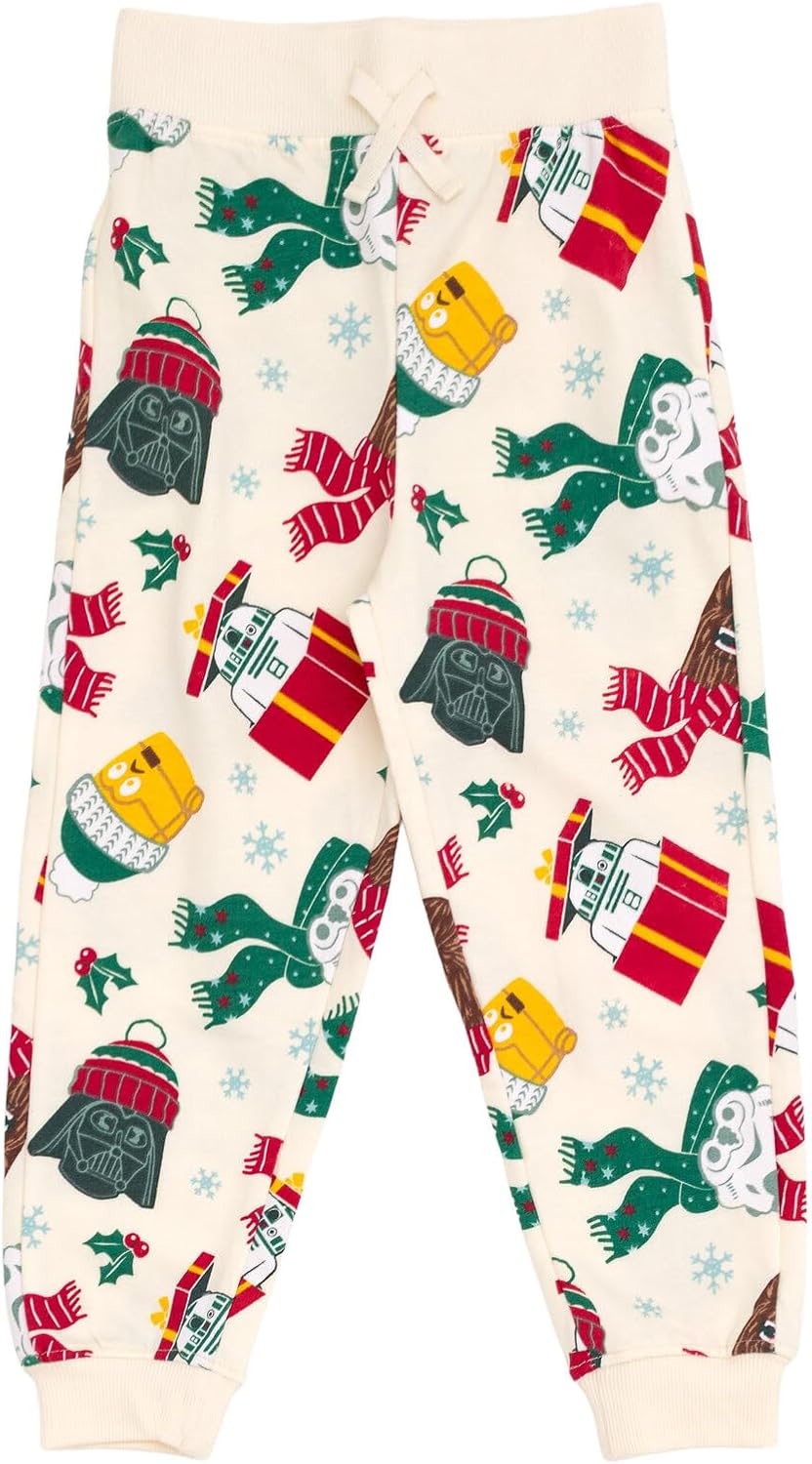 STAR WARS Christmas Fleece Pullover Sweatshirt and Jogger Pants Outfit Set Toddler to Big Kid Sizes (2T - 14-16) - Image 5