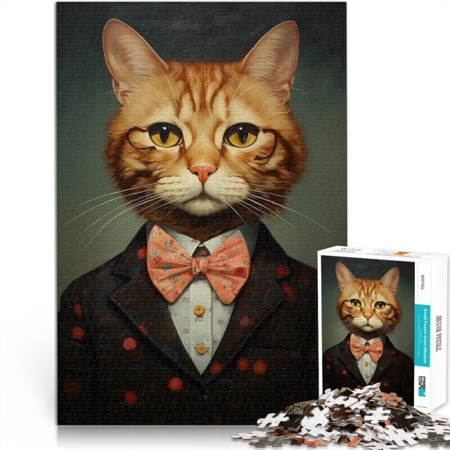 Arte de Gato Rompecabezas para Adolescentes 2000 Piezas Juego Familiar para aliviar el estrés: desafío…