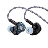 Linsoul Kiwi Ears Astral 1DD+6BA Hybrid in Ear Monitor, Wired Earbuds, HiFi Studio Recording &Mixing Earphone, Portable Gaming IEMs for Professional Music Engineers Audiophiles (Blue)