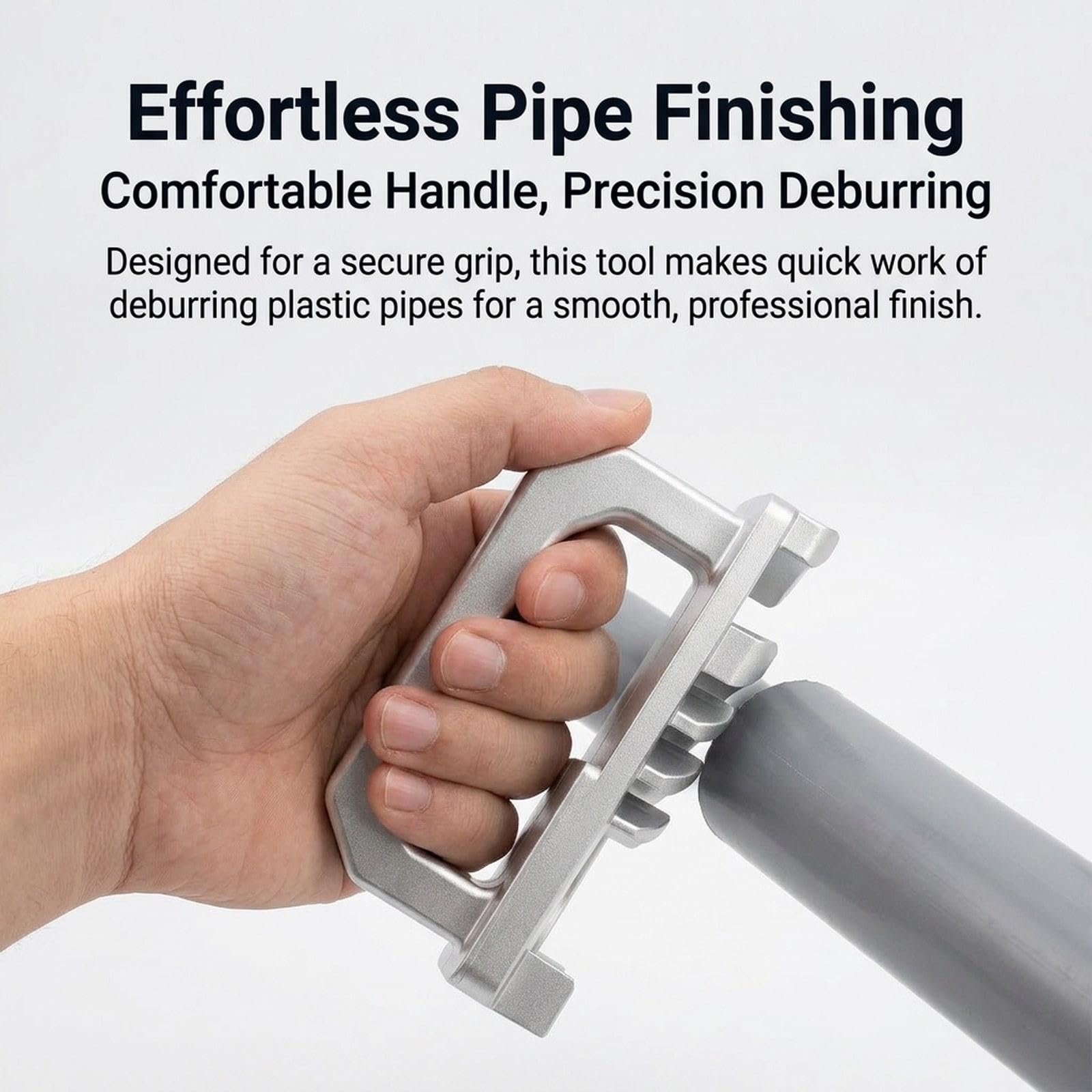 PVC-Anfaswerkzeug mit Griff, PVC-Entgratwerkzeug, Rohraufweiter für PP-Schläuche, Rohre, Heimwerkerbedarf, Sanitärinstallationen, CPVC, Silber