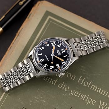 Amazon | [クオ] KUOE 日本製 OLD SMITH 90-002 自動巻き ネイビー