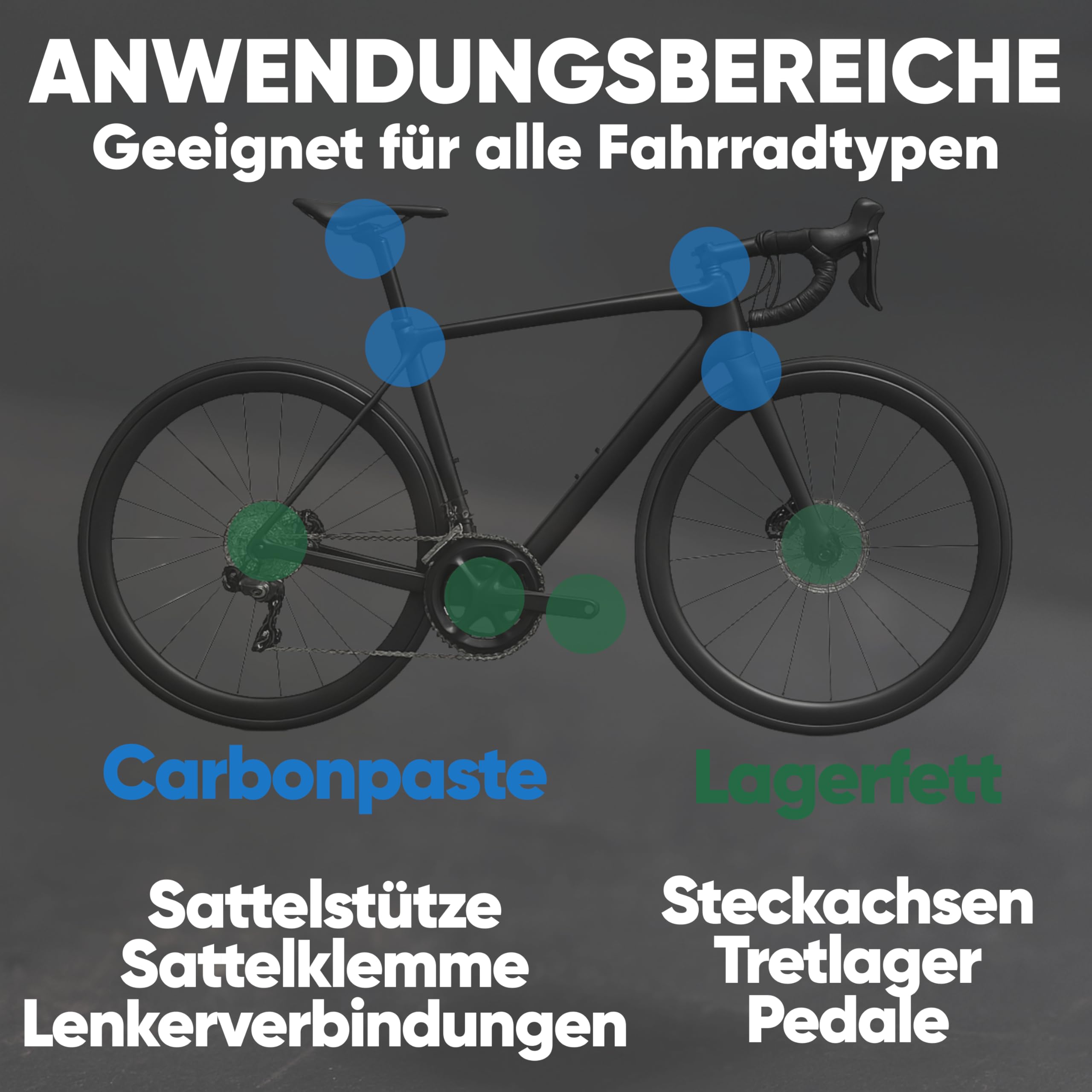 24SENDIT Fahrrad Carbonpaste & Lagerfett Set – je 50 g im Pumpspender | Ideal für Montage & Wartung – stoppt Knacken, garantiert Schmierung & Schutz – für Fahrrad & E-Bike, Made in Germany
