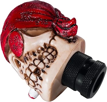 Skull Gear Stick Shift Handle One-Eyed Pirate Car Shifter Knob
