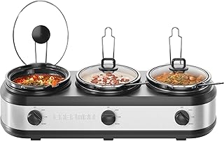 Chefman Triple Slow Cooker Food Warmer