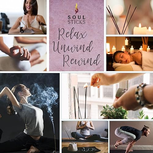 Miniatura 6 de Soul Sticks Elysian - Juego variado de 3 unidades, 10 varillas por paquete, aceites esenciales naturales, juegos de incienso para aromaterapia