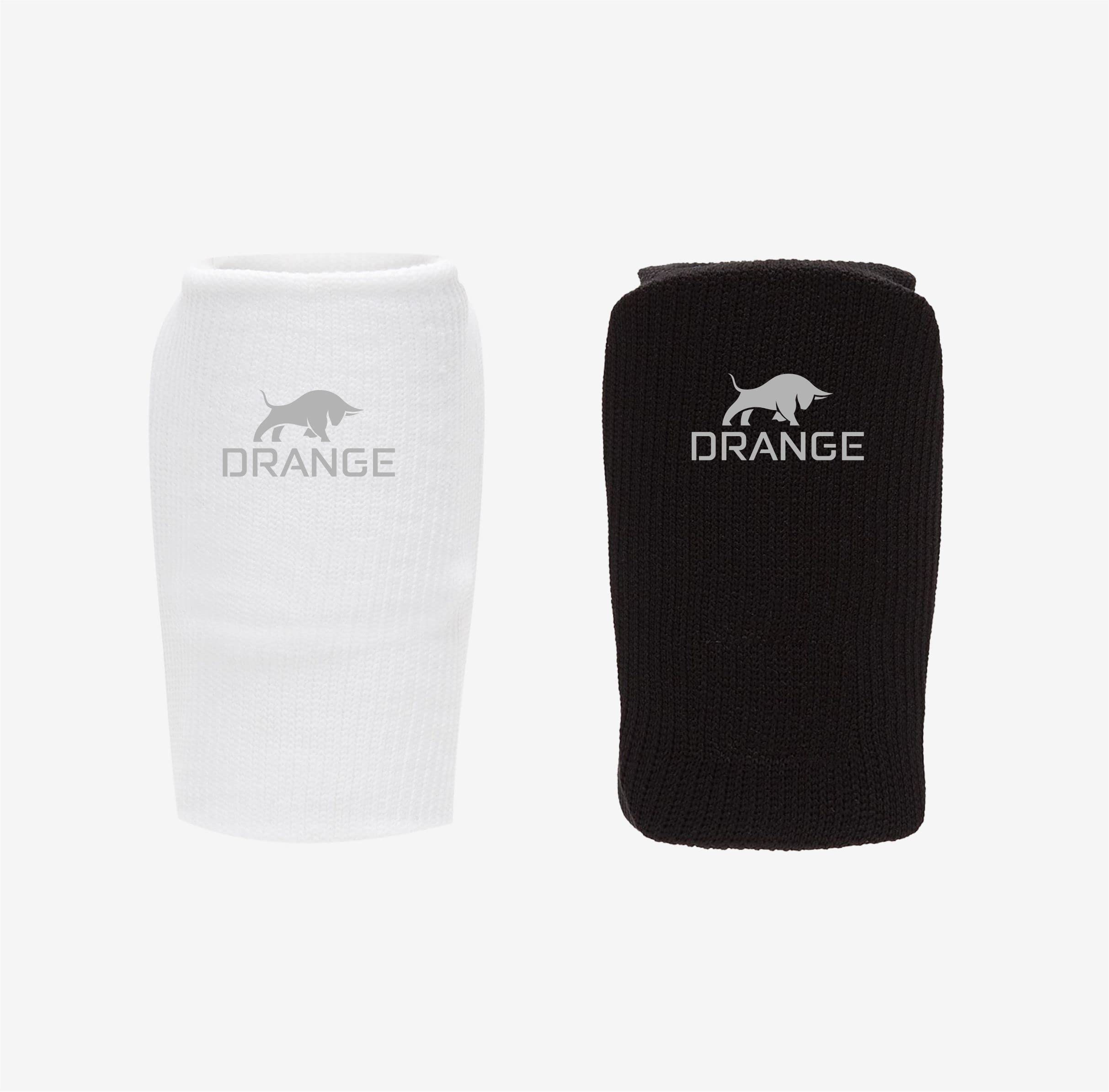 Drange Pro Cricket Arm Guard (Pack of 2) (Men's, White-Black)