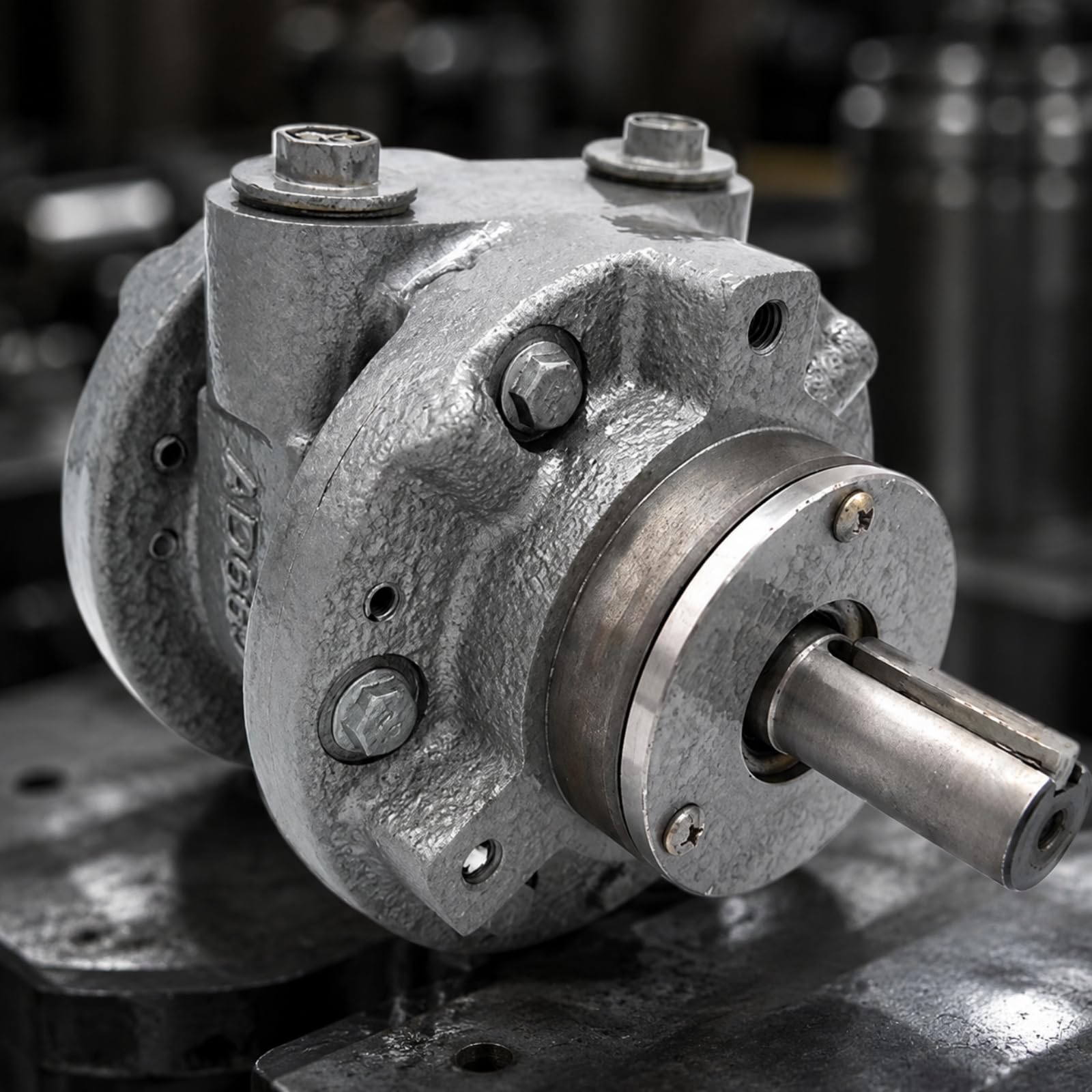B Baosity Motor Neumático Paletas Antiflagrante Motor con Carcasa Metálica Compacto para Maquinaria Industrial, Unidas Hidráulicas, Transportadores, Básico