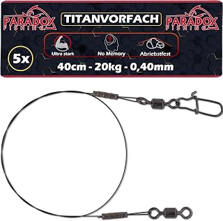 Titanvorfach Hecht 5er-Set, 25–40cm / 8–12kg