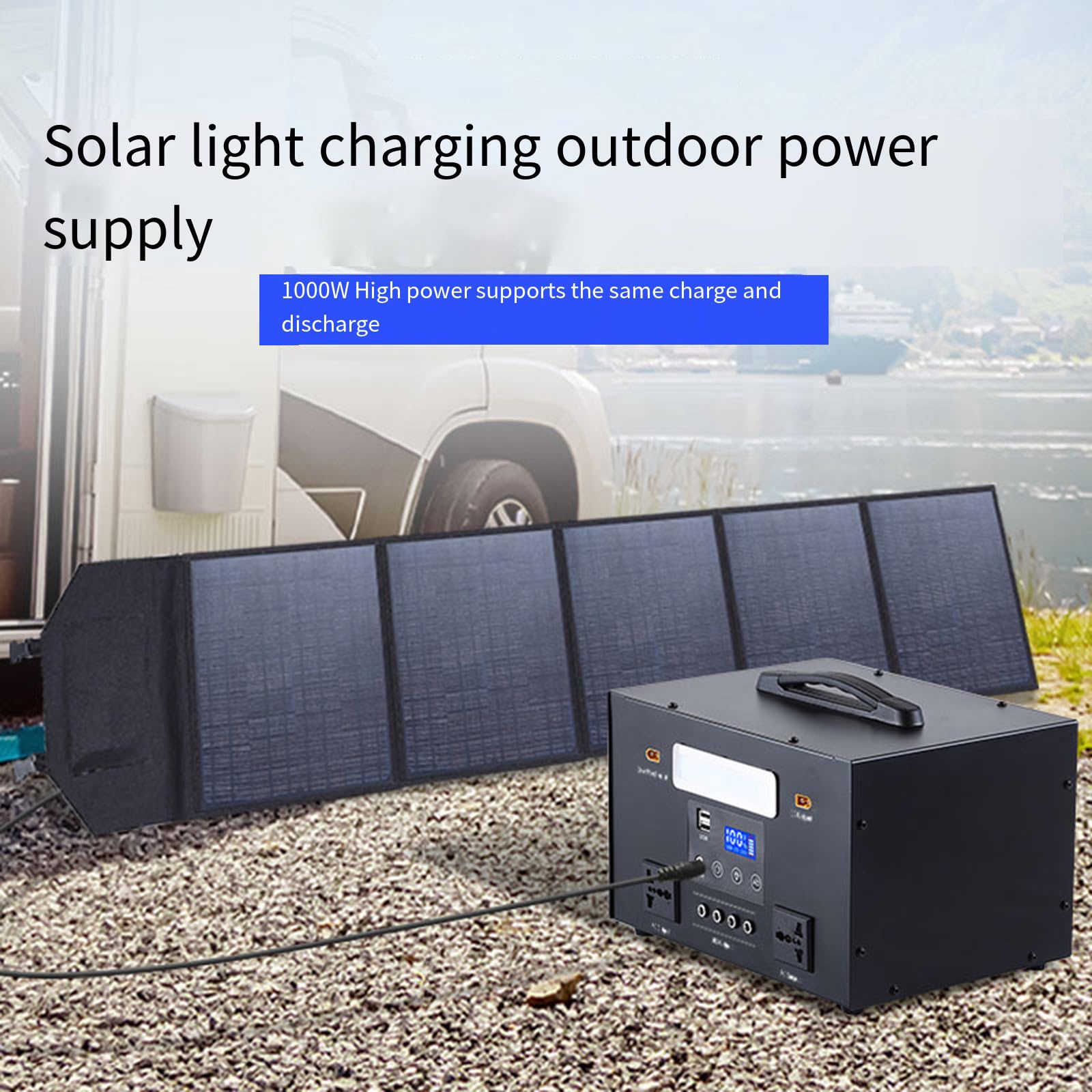 Alimentatore Mobile Esterno 220V Batteria al Litio di Backup di Emergenza per Viaggi a Guida autonoma di Grande capacità,768WH